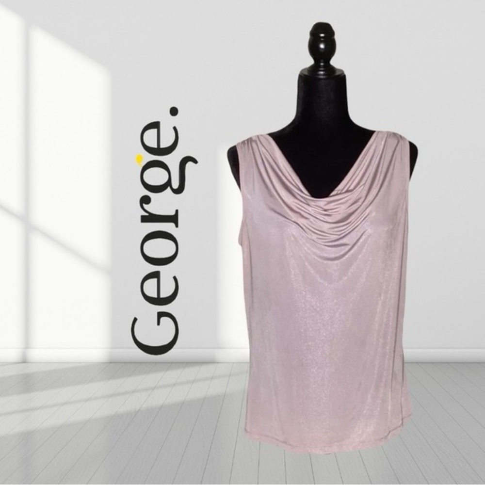 Georges blouse with cowl neck